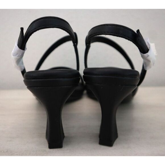 Naturalizer I9063S1001 WMN Sz 7.5M Black Faux Leather Galaxy Dress Sandals - Picture 3 of 16